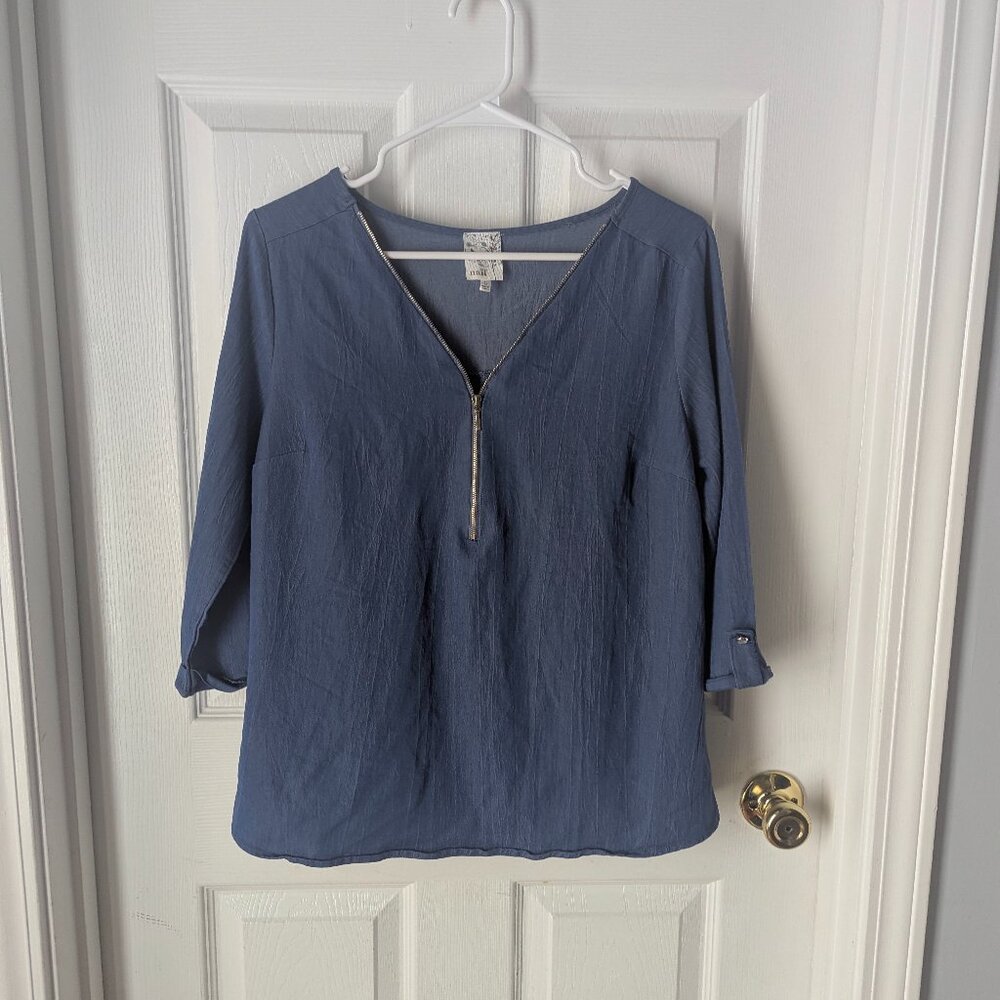 Naif blue tunic top - L